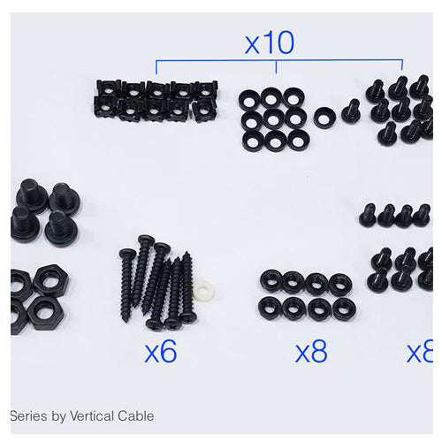 Spring Clips - Screw Mount, Plastic - TC-30-1BK