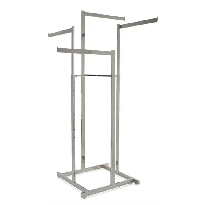 4-Way High Capacity Garment Rack with Straight