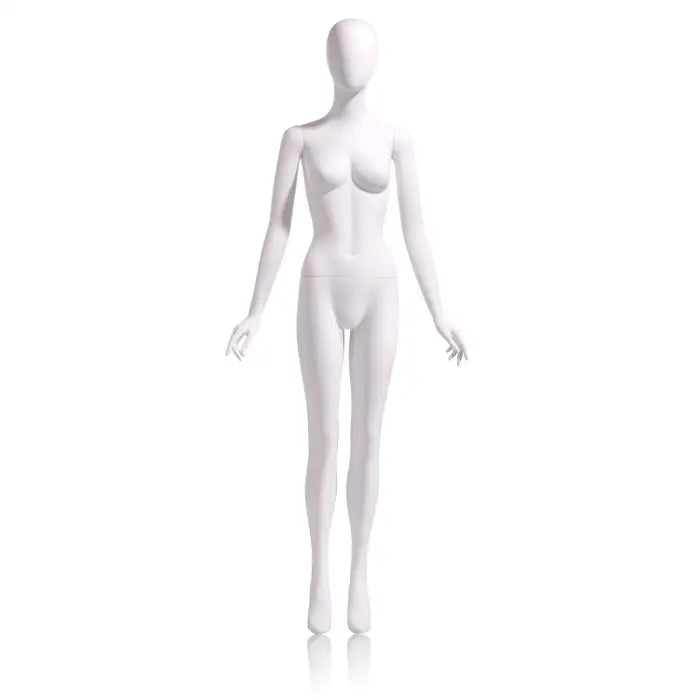 Econoco Eve Female Oval Head Mannequin with Right Hand on Hip and Left Leg  Bent EVE