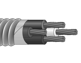 Service Wire Feeder 3 Conductor MC XHHW-2 600 Volt Copper Wire