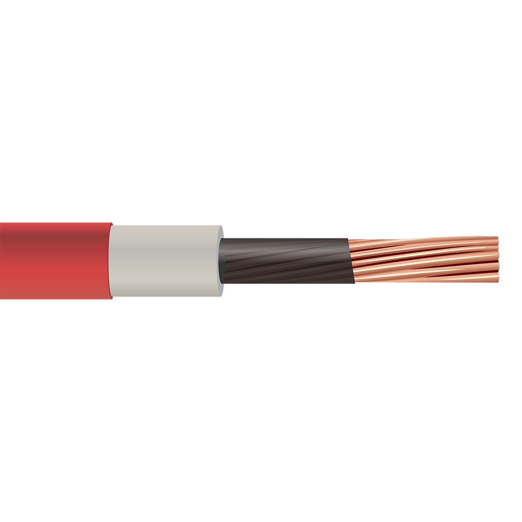 2 AWG Jumper Cable Single Conductor 5KV/15KV Portable Power Red Cable