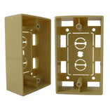 Vertical Cable 022-119IV 1-Gang Wall Plate Surface Mount Junction Box White (Pack of 100)