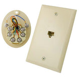 Vertical Cable 028-066/8C/IV RJ45 8C Flush Mount Wall Plate Ivory (Pack of 25)