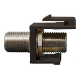 Vertical Cable 037-320BK F Keystone Insert Black (Pack of 100)