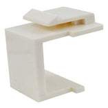 Vertical Cable 037-325AL Blank Keystone Insert Almond (Pack of 100)