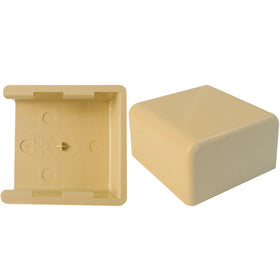 Vertical Cable 045-TSR1I-36 3/4" Surface Raceway End Cap Ivory (Pack of 10)