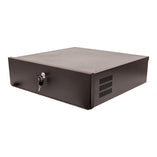 Vertical Cable 047-DVR-2124 24 Inch DVR Security Lockbox Black