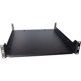 Vertical Cable 047-WAS-2400 2U 4 Point Heavy Duty Adjustable Shelf Black