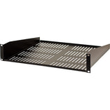 Vertical Cable 047-WVS-2400 2U 19 inch Single-Sided Vented Shelf Black