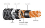 Teck 90 Armoured Power Single Conductor 1000V XLPE/PVC/AIA/PVC
