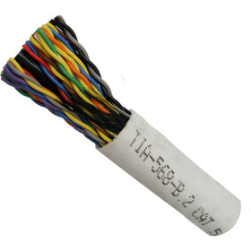 Vertical Cable 054-452WH-500 24 AWG 25P CAT5E Power Sum Communications Cable 500FT White