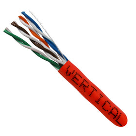Vertical Cable 058-481/ST/RD 24/8C Stranded BC CU CAT5E UTP PVC Jacket Pull Box 1000ft Red
