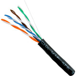 Vertical Cable 059-491/CMX2K 24/8C CAT5E CMX Solid Bare Copper DB Outdoor Rated 2000ft Pull Box Black