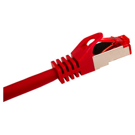 Vertical Cable 076-1061/10RD 26 AWG 10FT CAT6A Shielded Stranded BC Mold-Injected Patch Cord Red (Pack of 10)