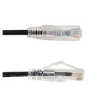 Vertical Cable 077-2037/3BK 28AWG CAT6A 3ft Stranded BC Mold-Injection-Snagless Patch Cord Slim Type Black