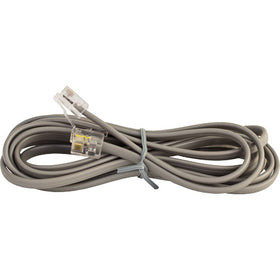Vertical Cable 091-710/6C/7S 28AWG Phone Cord 6P/6C Silver Satin Straight 7ft