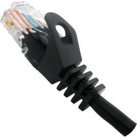 Vertical Cable 092-570/05BK CAT5E 1/2ft Patch Cord Boot and Protector 24AWG Black (Pack of 350)