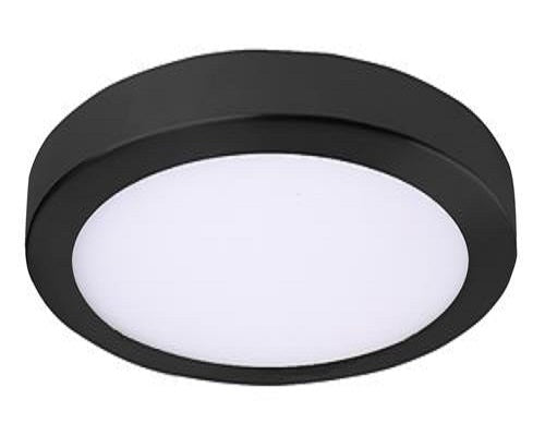 Amax Lighting LED-SM15DL-BLK Black 40 Watts 120V LED Round Light (Pack of 6)