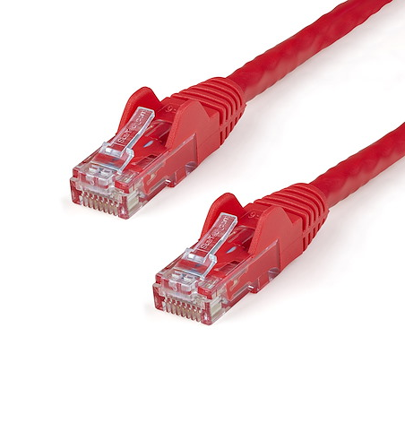 6' CAT6 6 Gigabit 650MHz 100W PoE UTP Snagless W/Strain Relief Ethernet Cable