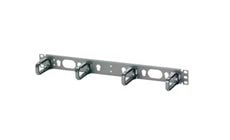 Panduit CMPHHF1 Horizontal D-rings Installed on Panel Front Only 1 RU Black