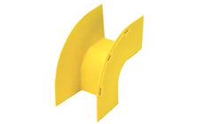 Panduit FROVRA4X4YL Fitting Outside Vertical 90 4 in. x 4 in. FiberRunner Yellow