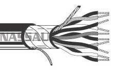 HW401 Sound &amp; Security Cable Multi-Conductor, O/A Shield, NEC Type CL3R/CMR - 18 AWG - 2 Conductors