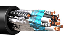 HW107 Instrumentation Cable 600V Individual and Overall Shield Copper Conductors