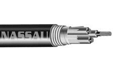 Interlocked Armor Power Cable 5KV UL Type MV-105 Non-Shielded, EPR Insulation 133% Insulation Level Aluminum Armor Copper Conductor