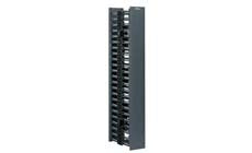 Panduit CMPH1 Horizontal Panel D-Rings Front And Back 1 RU Black