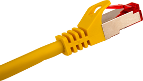 Vertical Cable 076-1063/10YL 26 AWG 10FT CAT6A Shielded Stranded BC Mold-Injected Patch Cord Yellow (Pack of 10)