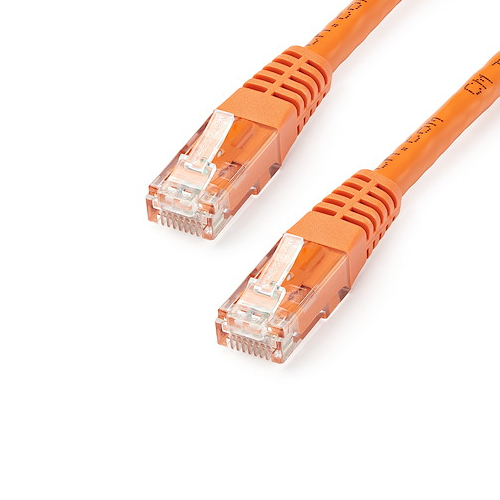 50' CAT6 6 Gigabit 650MHz 100W PoE UTP Molded W/Strain Relief Ethernet Cable