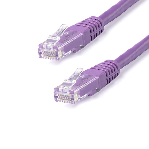 15' CAT6 6 Gigabit 650MHz 100W PoE UTP Molded W/Strain Relief Ethernet Cable