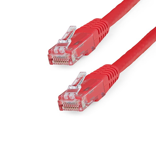 25' CAT6 6 Gigabit 650MHz 100W PoE UTP Molded W/Strain Relief Ethernet Cable