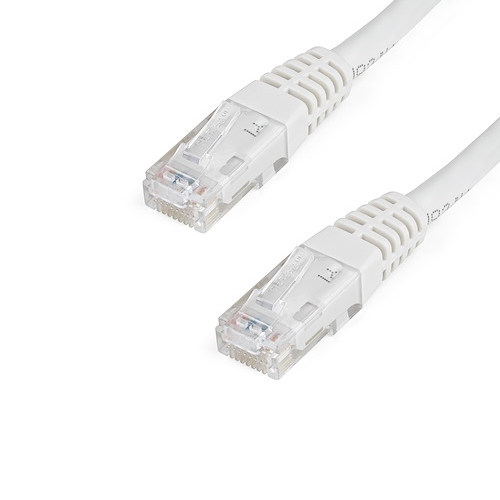 1' CAT6 6 Gigabit 650MHz 100W PoE UTP Molded W/Strain Relief Ethernet Cable