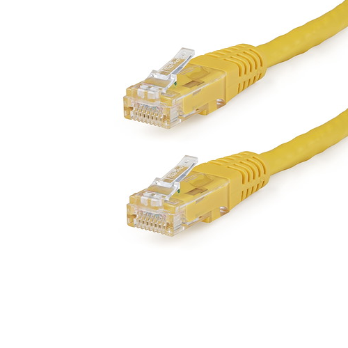 8' CAT6 6 Gigabit 650MHz 100W PoE UTP Molded W/Strain Relief Ethernet Cable