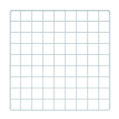 White Grid Cubbie Panel - 14"L X 14"W Econoco GS14/W (Pack of 48)